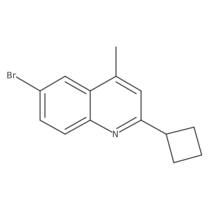 6-Bromo-2-cyclobutyl-4-methylquinoline Structure