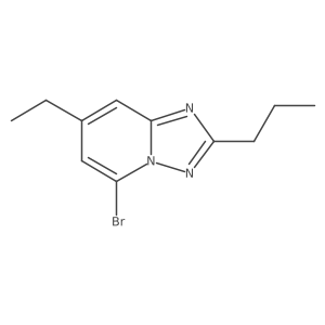 5-Bromo-7-ethyl-2-propyl-[1,2,4]triazolo[1,5-a]pyridine Structure