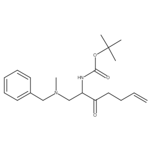 tert-butyl N-{1-[benzyl(methyl)amino]-3-oxohept-6-en-2-yl}carbamate结构式