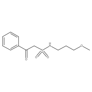 N-(3-methoxypropyl)-2-oxo-2-phenylethane-1-sulfonamide Structure