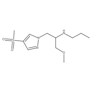 [1-(4-methanesulfonyl-1H-pyrazol-1-yl)-3-methoxypropan-2-yl](propyl)amine Structure
