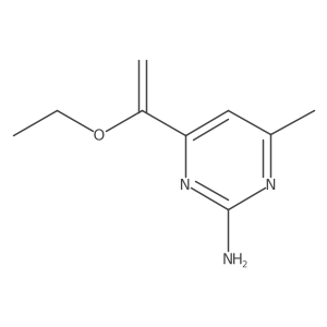 4-(1-Ethoxyethenyl)-6-methylpyrimidin-2-amine Structure