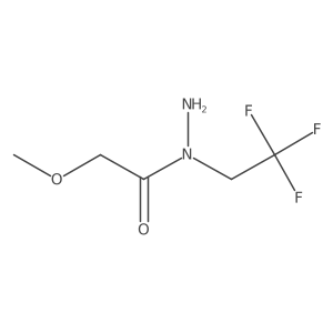 2-methoxy-N-(2,2,2-trifluoroethyl)acetohydrazide结构式