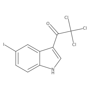 2,2,2-Trichloro-1-(5-iodo-3-indolyl)ethanone结构式