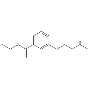 Ethyl 3-[2-(methylamino)ethoxy]benzoate结构式