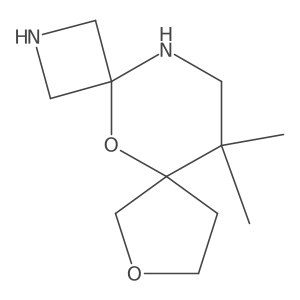 11,11-Dimethyl-5,8-dioxa-2,13-diazadispiro[3.1.4^{6}.3^{4}]tridecane Structure
