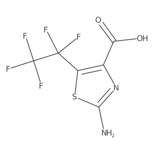 2-Amino-5-(pentafluoroethyl)-1,3-thiazole-4-carboxylic acid Structure