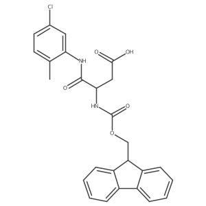 3-[(5-chloro-2-methylphenyl)carbamoyl]-3-({[(9H-fluoren-9-yl)methoxy]carbonyl}amino)propanoic acid结构式