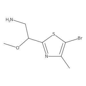 2-(5-Bromo-4-methyl-1,3-thiazol-2-yl)-2-methoxyethan-1-amine Structure