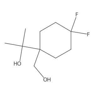 2-[4,4-Difluoro-1-(hydroxymethyl)cyclohexyl]propan-2-ol Structure