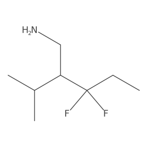 3-(Aminomethyl)-4,4-difluoro-2-methylhexane Structure