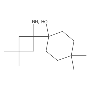 1-(1-Amino-3,3-dimethylcyclobutyl)-4,4-dimethylcyclohexan-1-ol Structure