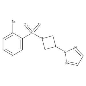 2-(1-((2-bromophenyl)sulfonyl)azetidin-3-yl)-2H-1,2,3-triazole结构式