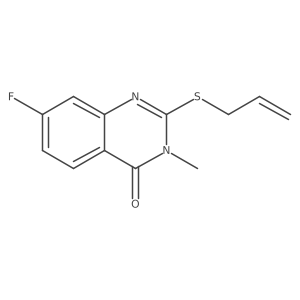 2-(allylthio)-7-fluoro-3-methylquinazolin-4(3H)-one Structure