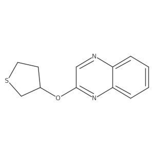 2-(Thiolan-3-yloxy)quinoxaline结构式