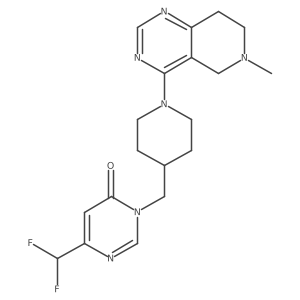 6-(difluoromethyl)-3-[(1-{6-methyl-5H,6H,7H,8H-pyrido[4,3-d]pyrimidin-4-yl}piperidin-4-yl)methyl]-3,4-dihydropyrimidin-4-one Structure