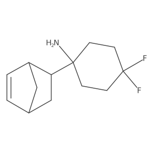 1-{Bicyclo[2.2.1]hept-5-en-2-yl}-4,4-difluorocyclohexan-1-amine结构式