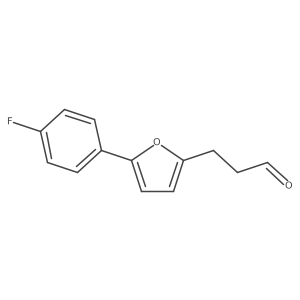 3-[5-(4-Fluorophenyl)furan-2-yl]propanal结构式