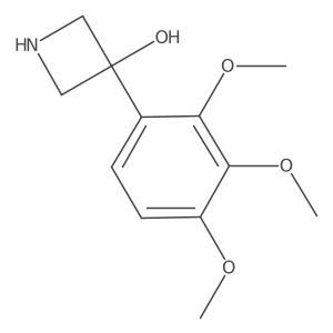 3-(2,3,4-Trimethoxyphenyl)azetidin-3-ol Structure