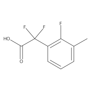 2,2-Difluoro-2-(2-fluoro-3-methylphenyl)acetic acid结构式