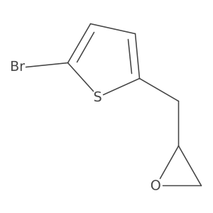 2-[(5-Bromothiophen-2-yl)methyl]oxirane结构式