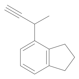 4-(but-3-yn-2-yl)-2,3-dihydro-1H-indene结构式