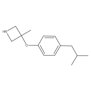 3-Methyl-3-[4-(2-methylpropyl)phenoxy]azetidine Structure