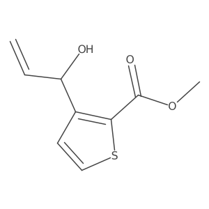 Methyl 3-(1-hydroxyprop-2-en-1-yl)thiophene-2-carboxylate Structure
