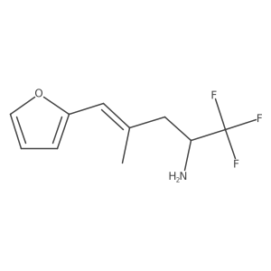 1,1,1-Trifluoro-5-(furan-2-yl)-4-methylpent-4-en-2-amine Structure