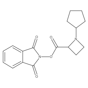 1,3-dioxo-2,3-dihydro-1H-isoindol-2-yl 1-cyclopentylazetidine-2-carboxylate Structure