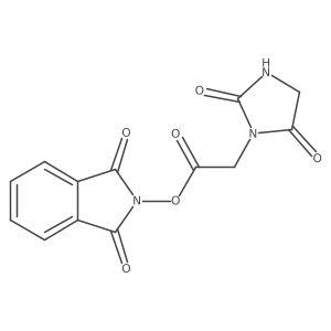 1,3-dioxo-2,3-dihydro-1H-isoindol-2-yl 2-(2,5-dioxoimidazolidin-1-yl)acetate Structure