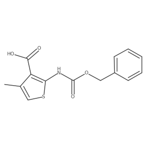 2-{[(Benzyloxy)carbonyl]amino}-4-methylthiophene-3-carboxylic acid结构式