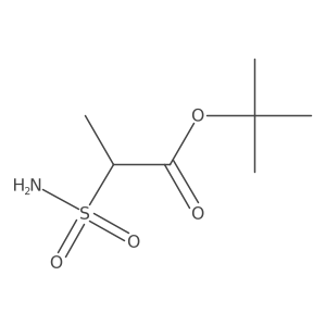 Tert-butyl 2-sulfamoylpropanoate结构式