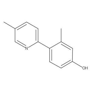 3-Methyl-4-(5-methyl-2-pyridinyl)phenol Structure