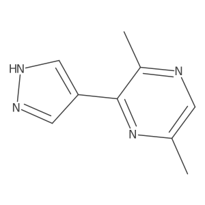 2,5-Dimethyl-3-(1H-pyrazol-4-yl)pyrazine结构式