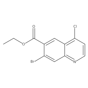Ethyl 7-bromo-4-chloroquinoline-6-carboxylate Structure