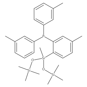 (2-(1,1,1,3,5,5,5-Heptamethyltrisiloxan-3-yl)-5-methylphenyl)di-m-tolylphosphane Structure
