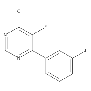 4-Chloro-5-fluoro-6-(3-fluorophenyl)pyrimidine Structure