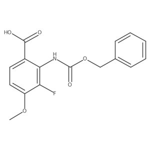 2-{[(Benzyloxy)carbonyl]amino}-3-fluoro-4-methoxybenzoic acid结构式