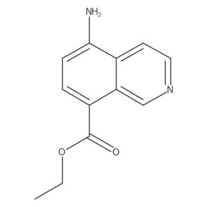 Ethyl 5-aminoisoquinoline-8-carboxylate结构式