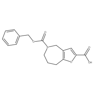 5-[(benzyloxy)carbonyl]-4H,5H,6H,7H,8H-furo[3,2-c]azepine-2-carboxylic acid Structure