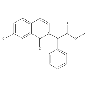COC(=O)C(c1ccccc1)n1ccc2ccc(Cl)cc2c1=O结构式