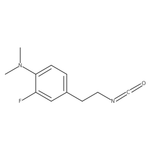 2-fluoro-4-(2-isocyanatoethyl)-N,N-dimethylaniline结构式