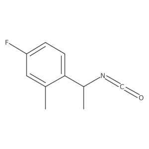 4-Fluoro-1-(1-isocyanatoethyl)-2-methylbenzene Structure