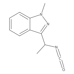3-(1-isocyanatoethyl)-1-methyl-1H-indazole Structure