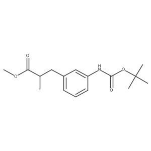 Methyl 3-(3-{[(tert-butoxy)carbonyl]amino}phenyl)-2-fluoropropanoate Structure