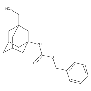 benzyl N-[3-(hydroxymethyl)-1-adamantyl]carbamate结构式