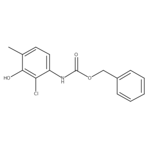 benzyl N-(2-chloro-3-hydroxy-4-methylphenyl)carbamate结构式