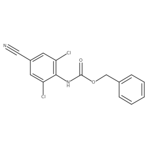 benzyl N-(2,6-dichloro-4-cyanophenyl)carbamate结构式