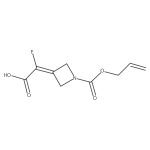 2-Fluoro-2-{1-[(prop-2-en-1-yloxy)carbonyl]azetidin-3-ylidene}acetic acid结构式